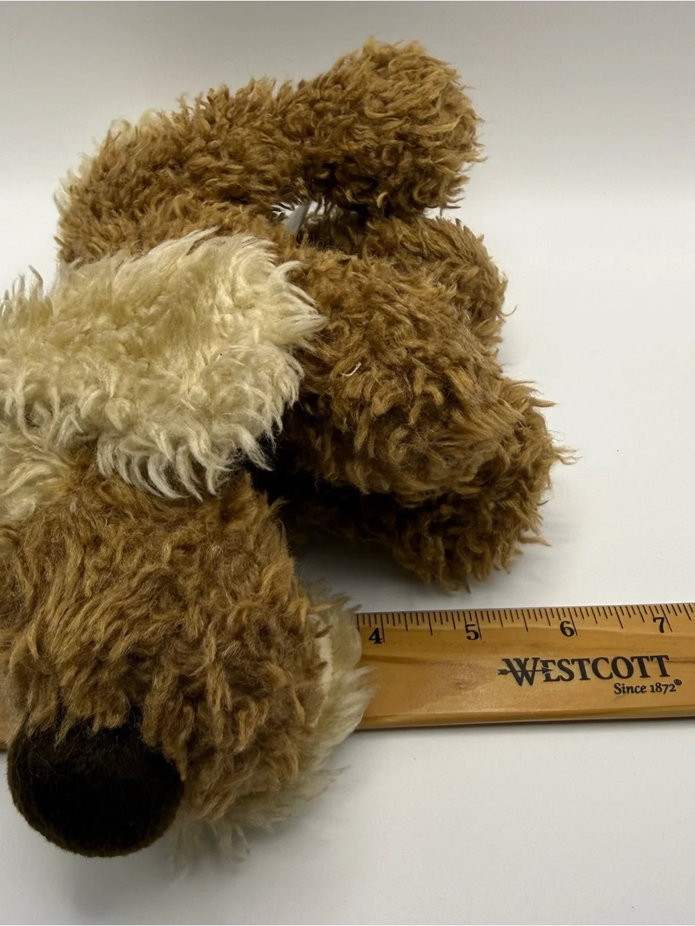 Vintage 1999 Rare Ganz “Puppers” H3421  Brown/Cream Scruffy Dog Plush (GZPL-02)
